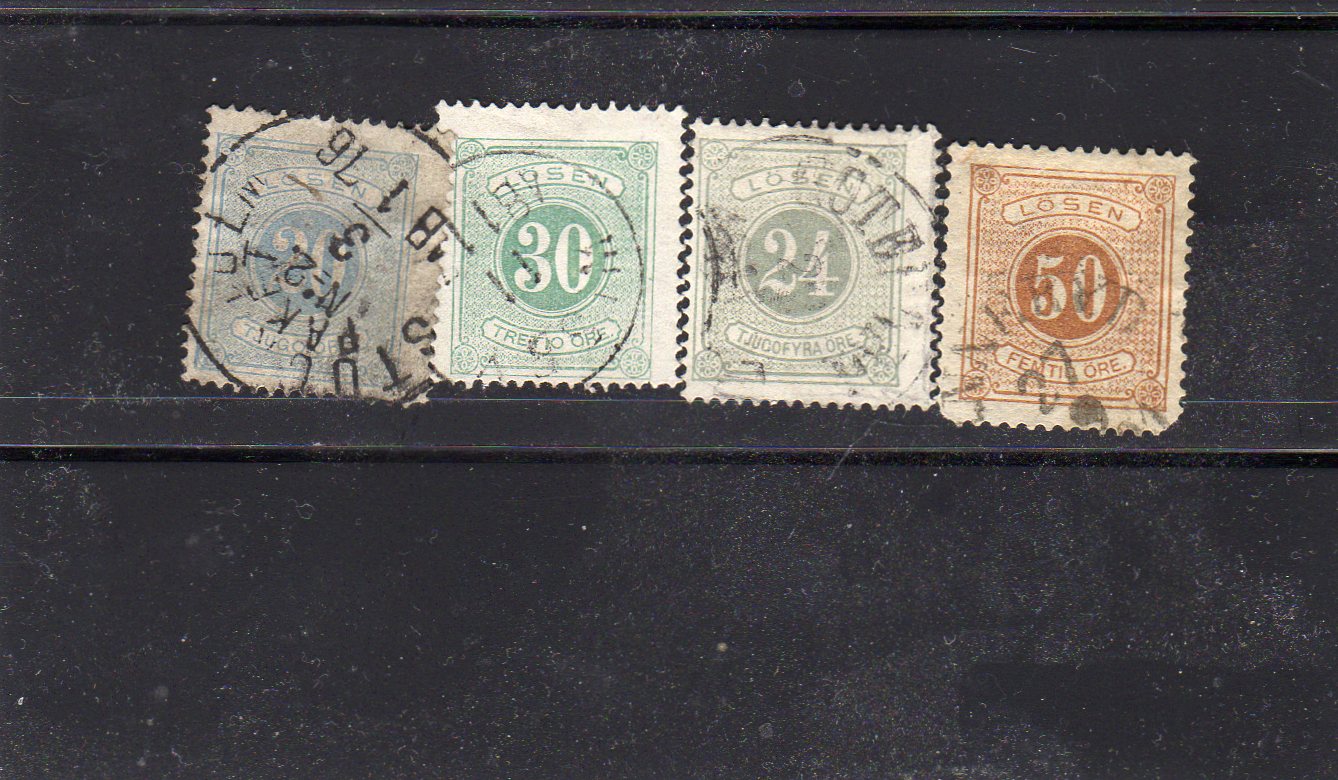 Sverige portomerker L6,L7,L8,L9 Facit 2022 Skr 1500