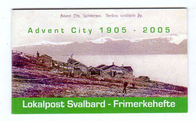 Hefte lokalpost Svalbard Advent city 1905-2005