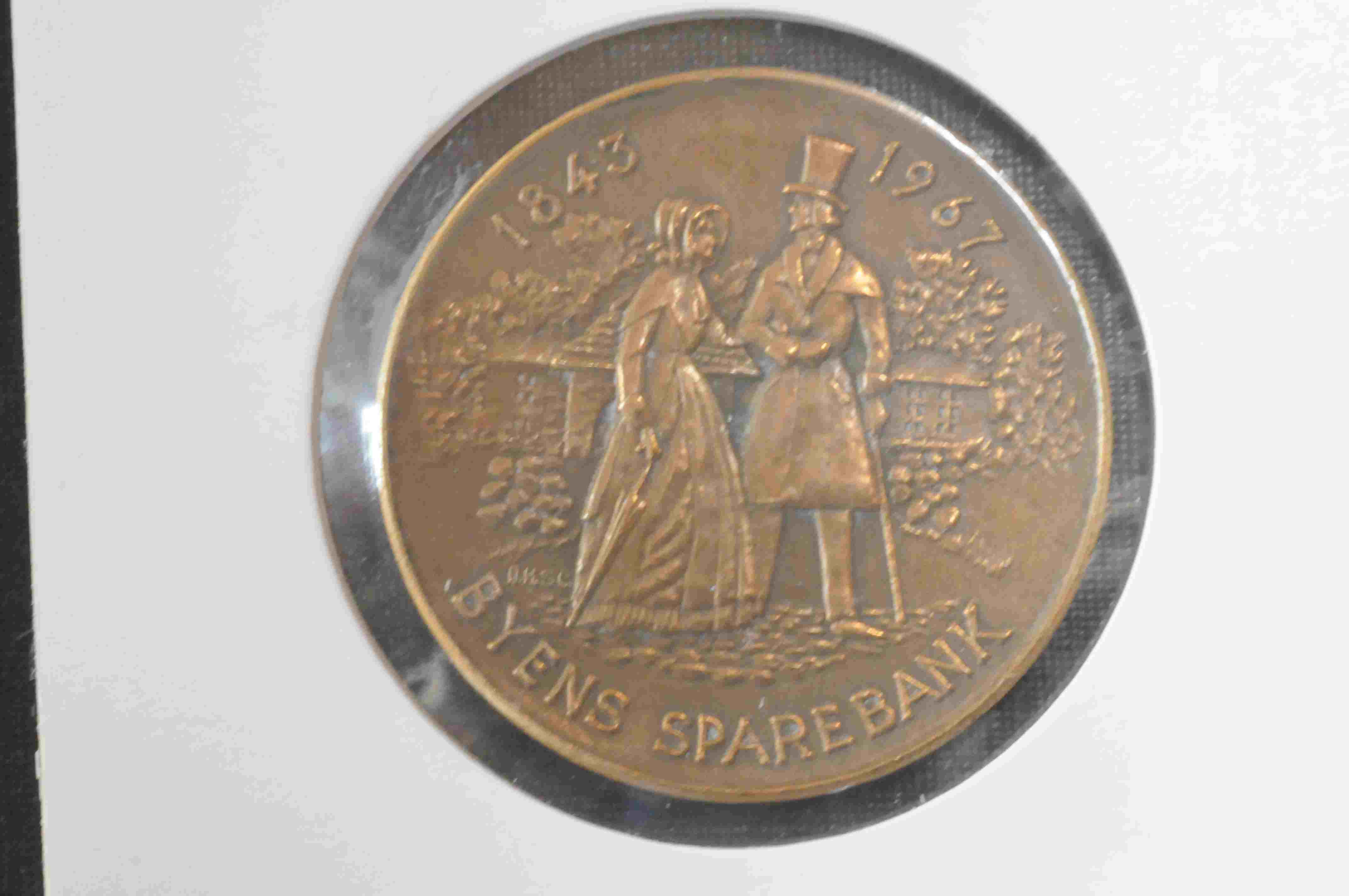 Medalje Fredrikstad sp bank 1967 kv0