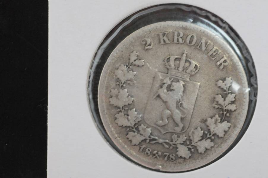 2 kr kv1/1- Norge 1878