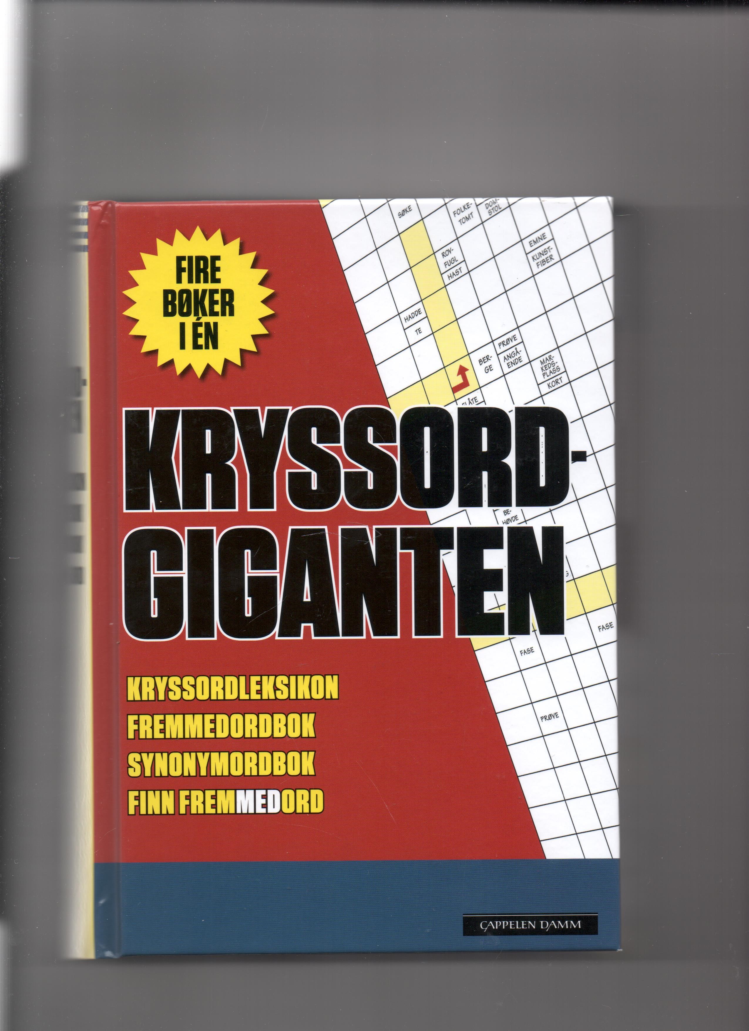 Kryssordgiganten Cappelen Damm 18. rev. utgave 2016 Pen       