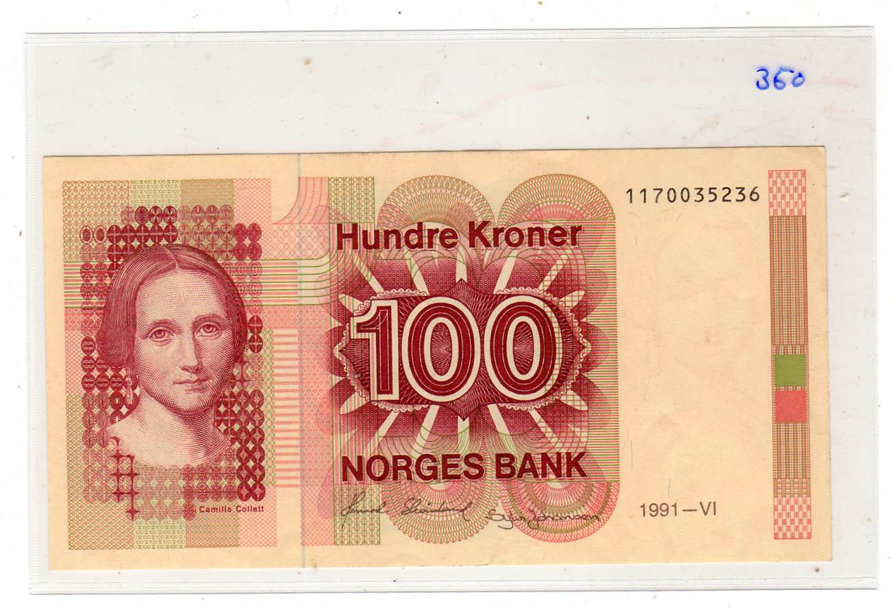 100 kr 1991-VI  kv0