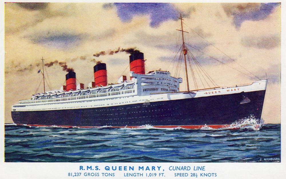 RMS Queen Mary Cunard line 5304