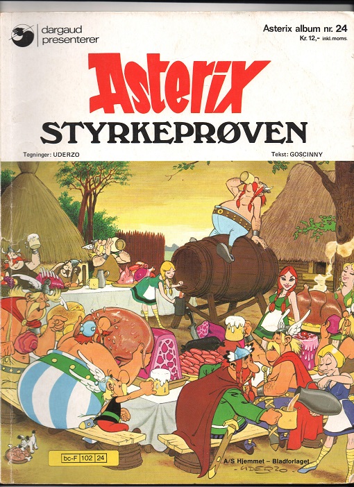 Asterix - Styrkeprøven, Goscinny & Uderzo, Hjemmet 1979 P B O