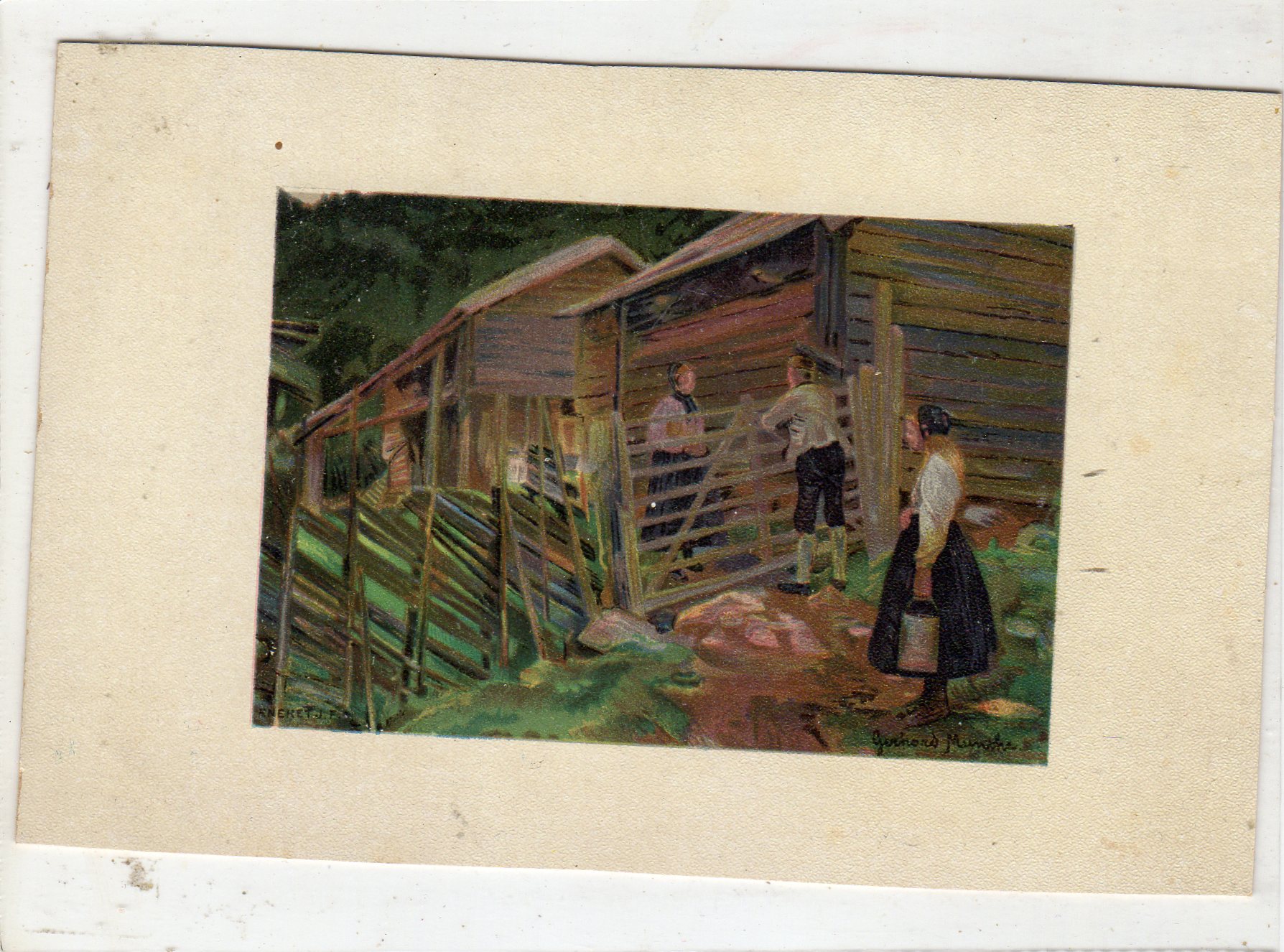 Gerhard Munthe kartongkort