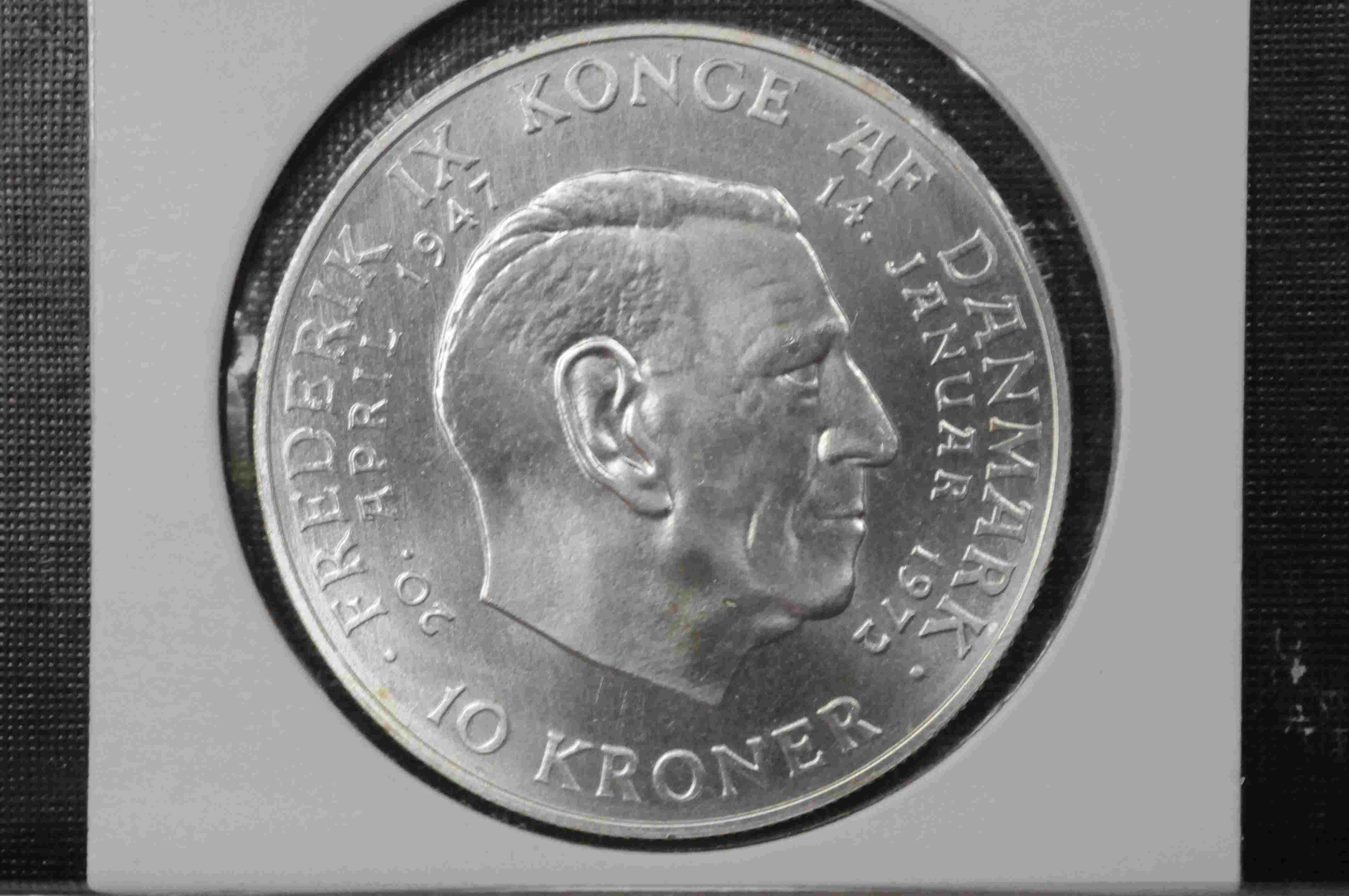 Dan 10 kr 1972 jub 80%sølv kv0
