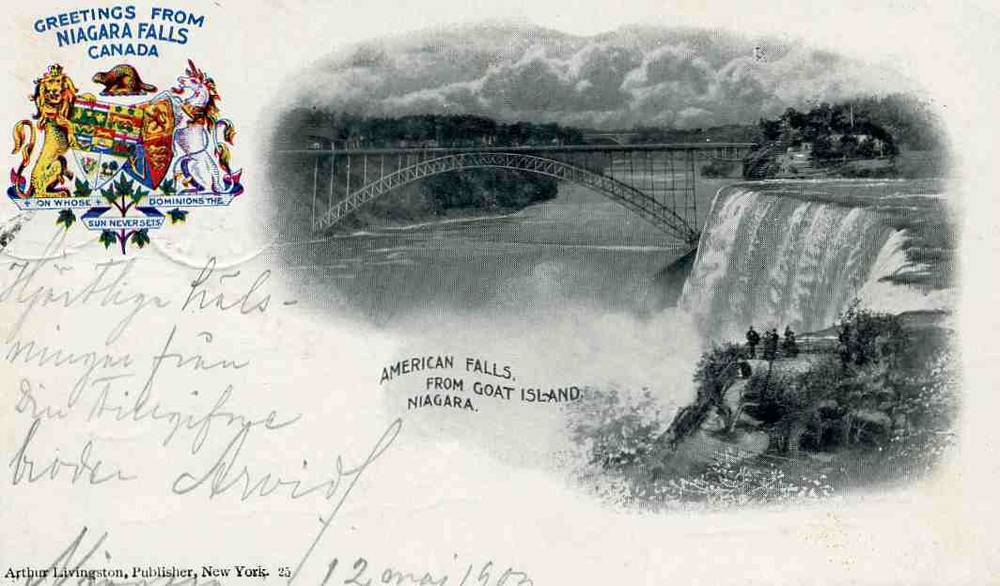 greetings from Niagara falls A Livingstone st Niagara 1903