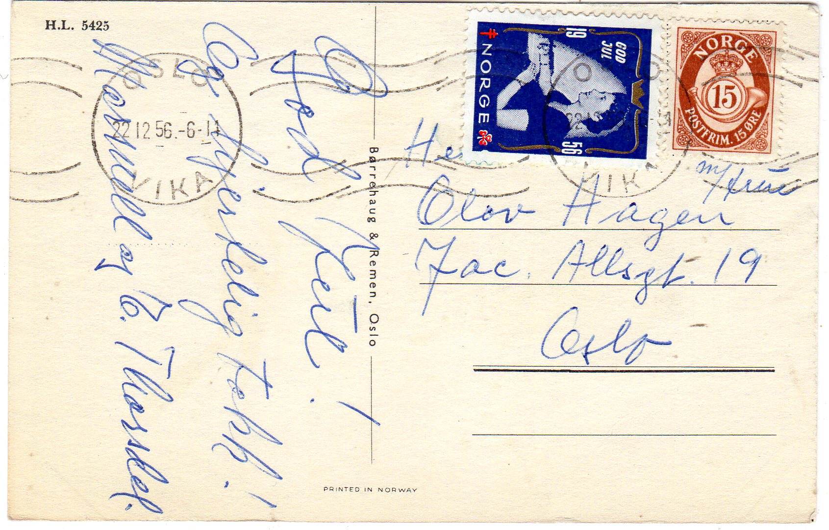 H.L. 5425 St. 22.12. 1956 