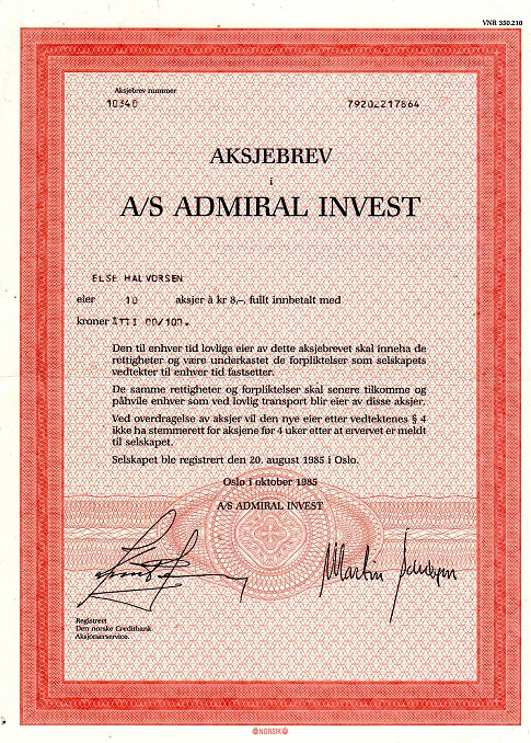 Admiral Invest 1983 1034D
