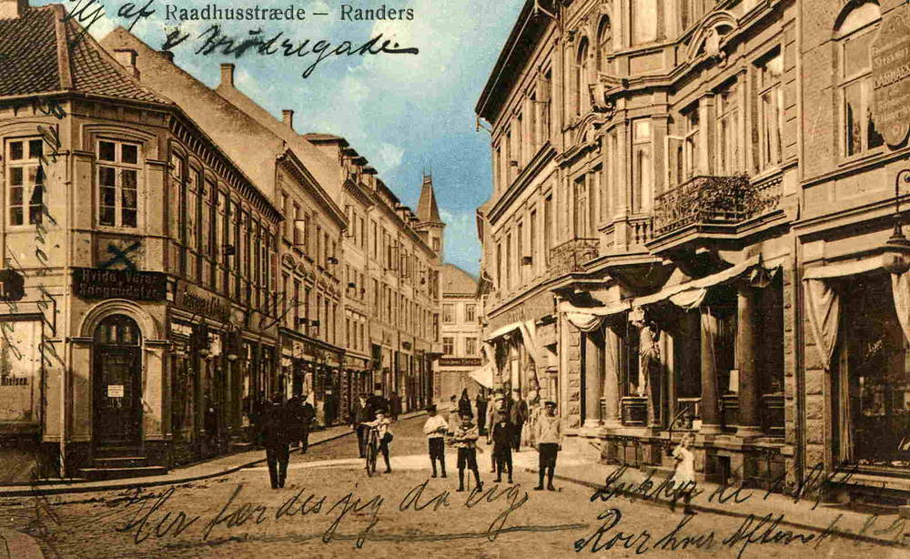 Raadhusstredet Randers 1910