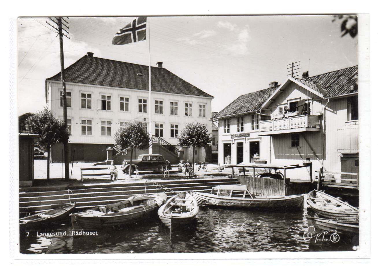 Langesund Rådhuset PPI;2 st langesund 1961