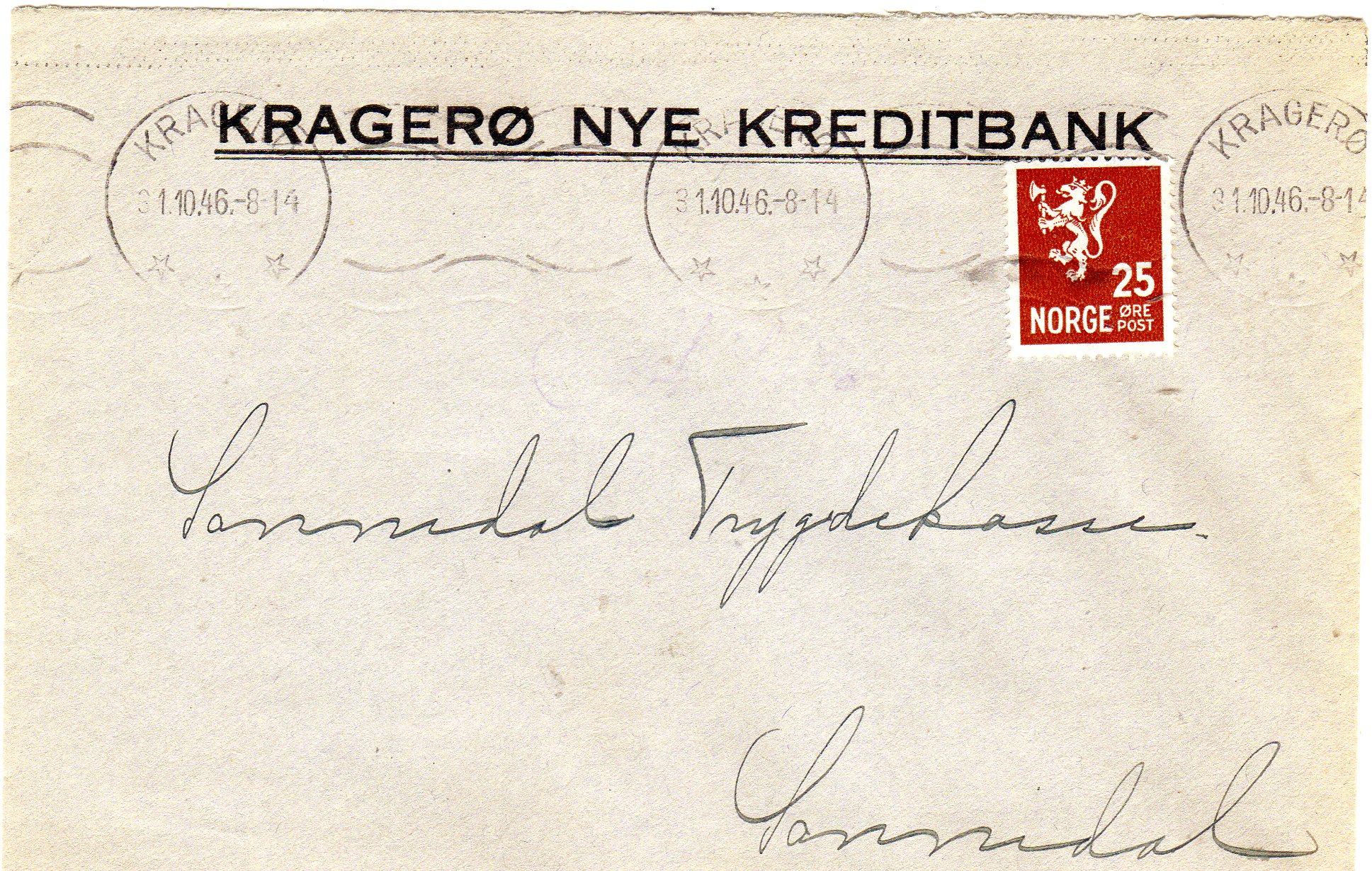 Kragerø nye kreditbank st Kragerø1946