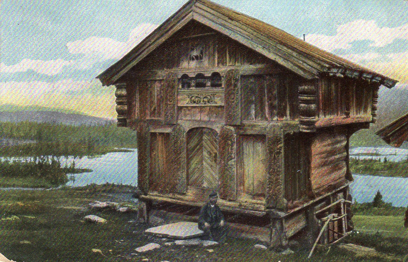 st Berger i Jarlsberg 1910 grad 4 TEL serie 860 Stabbur Telemark