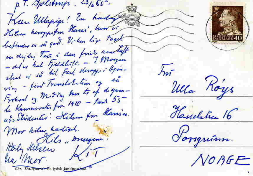 Chr.Dahlsgaard Et jydsk landpostbud 1955