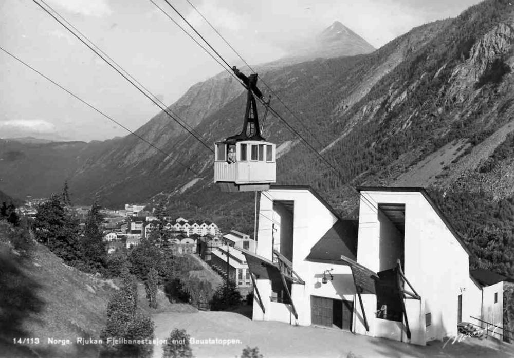 Fjellbanestasjon Gaustatoppen No; 14/113 st Rjukan 1950