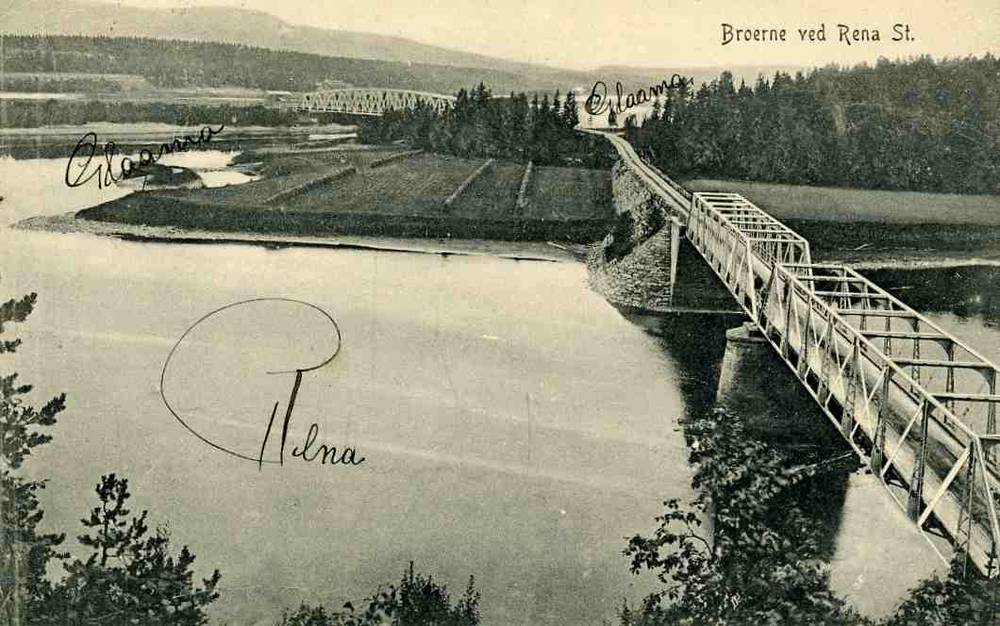 Broerne ved Rena station  Normann