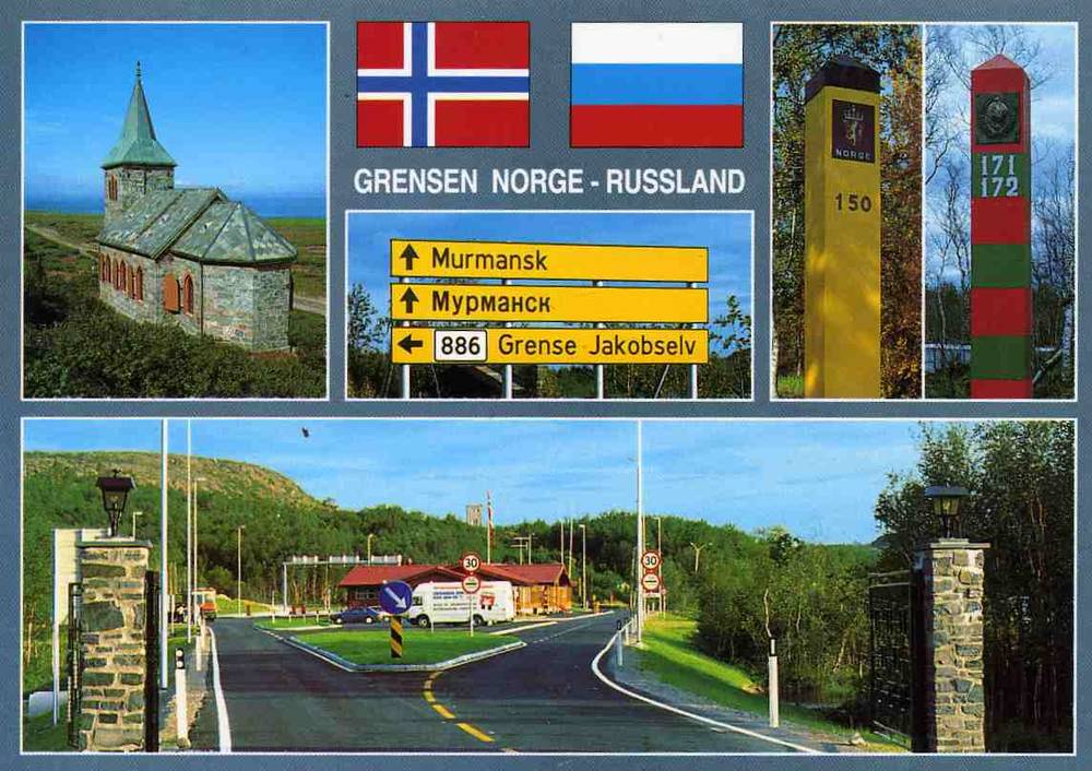 Grensen Norge Russland  A; M 15043 3 O Rørvik