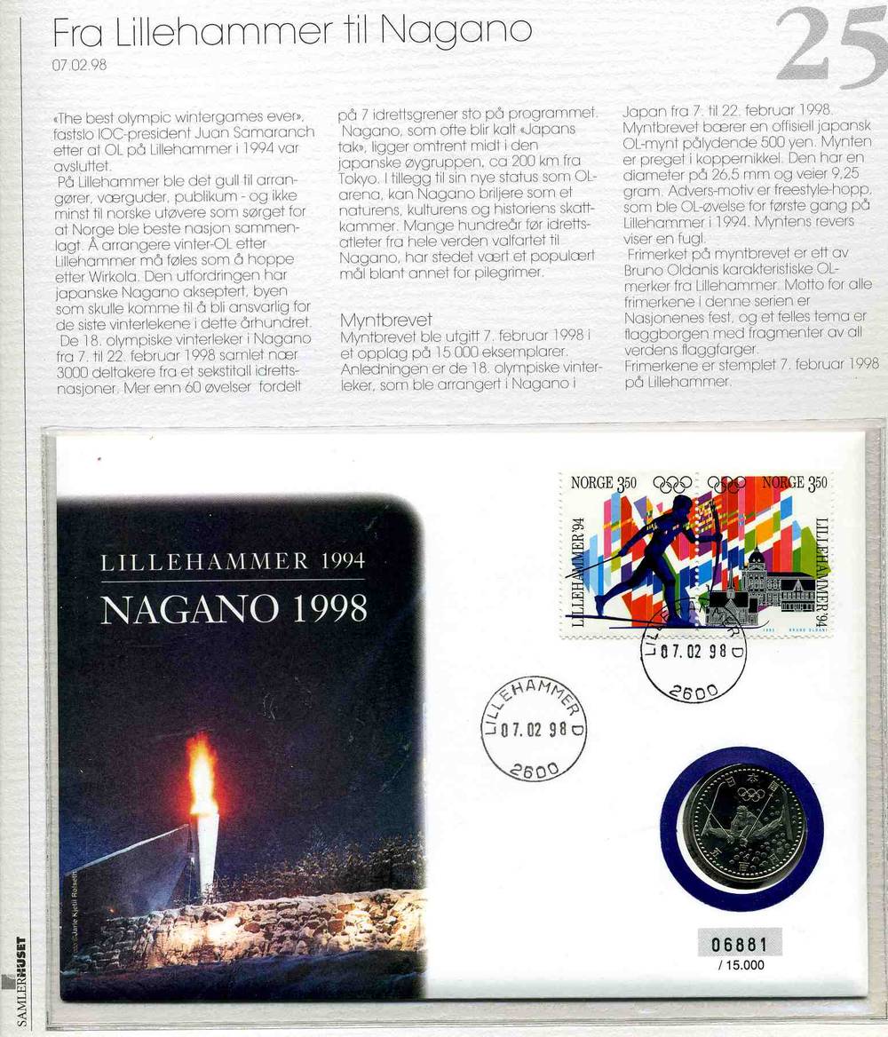 Fra Lillehammer til Nagano 1998