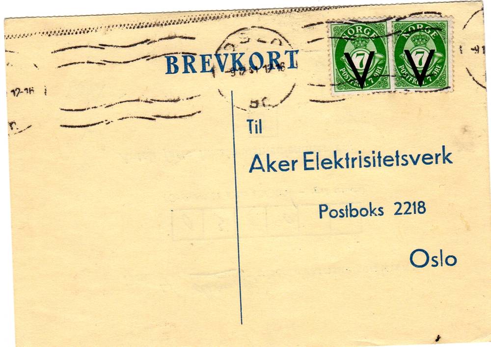 Aker Elektrisitetsverk  st Oslo 1951