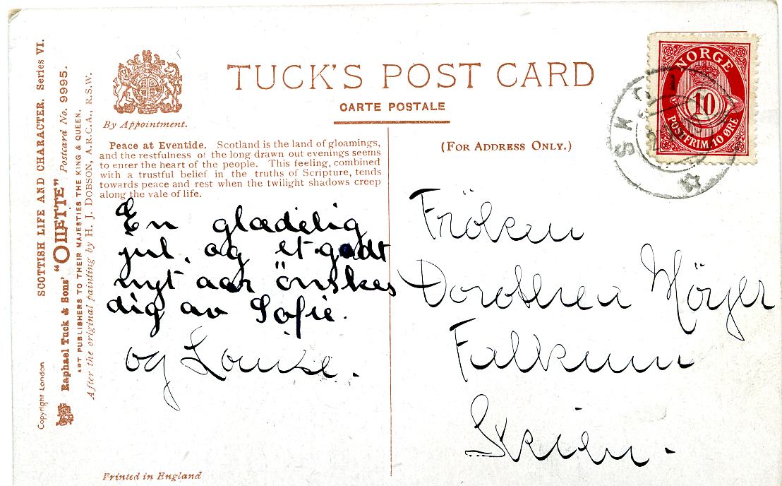 Peace at Eventide  1910? Tucks postcard