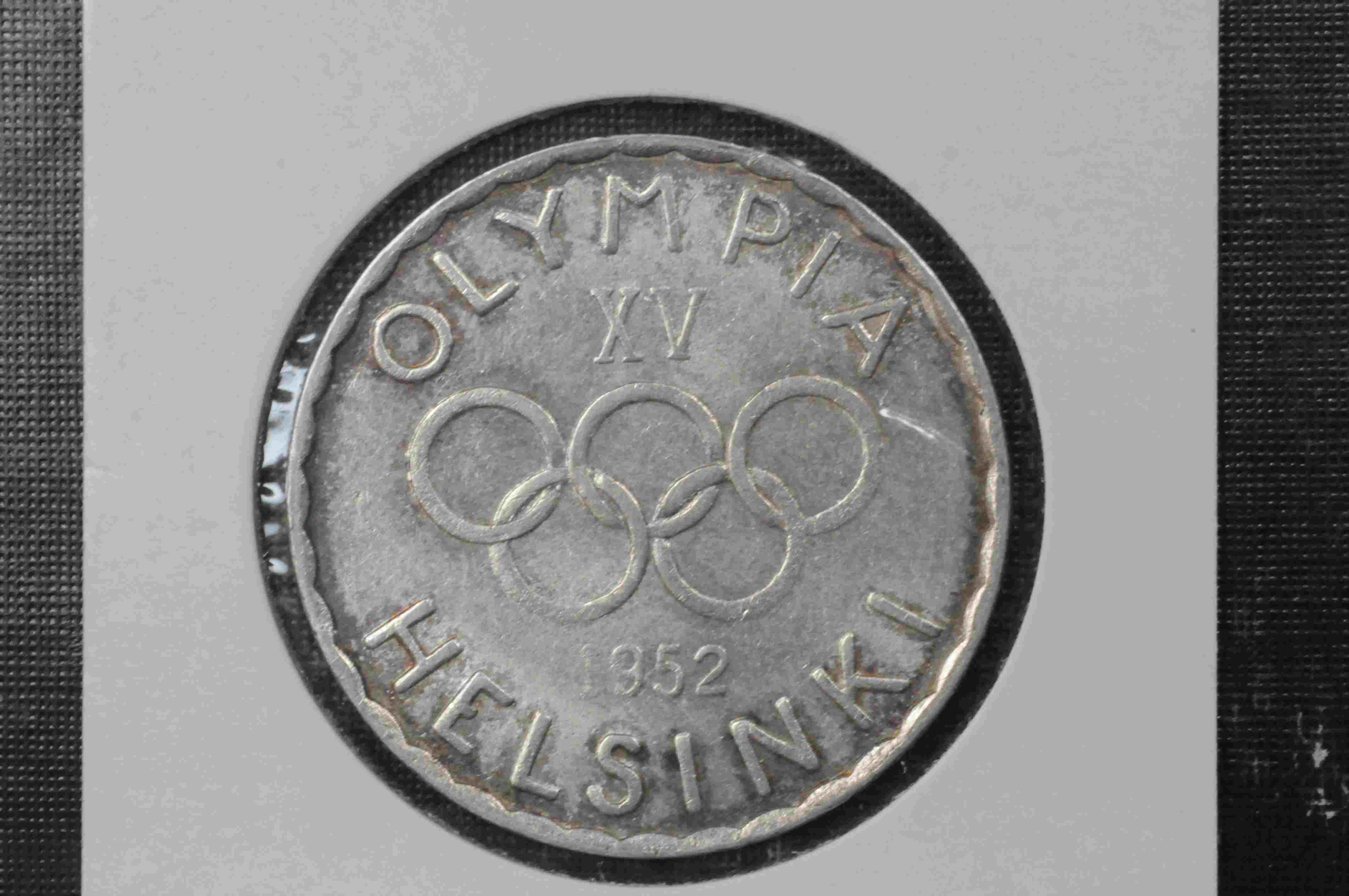 Fin 500M jub sølv kv1/1+  1952 olympiade