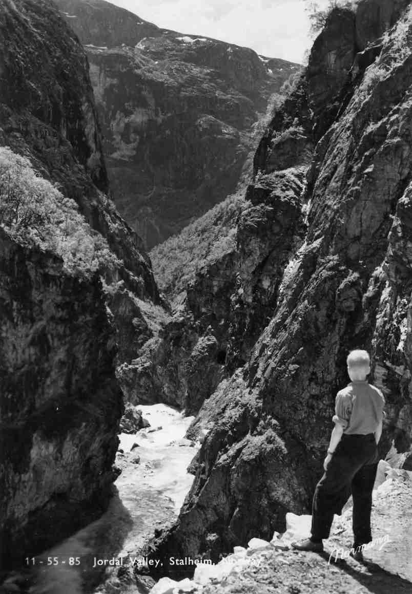 Jordal valley Staheim 11 55 85 st Gudvangen 1953