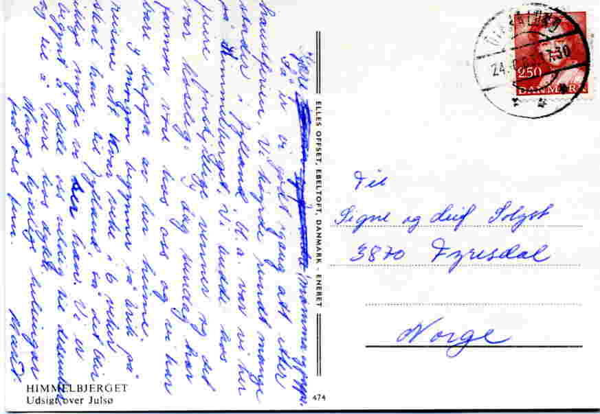 Himmelbjerget Udsigt over Julsø 1983