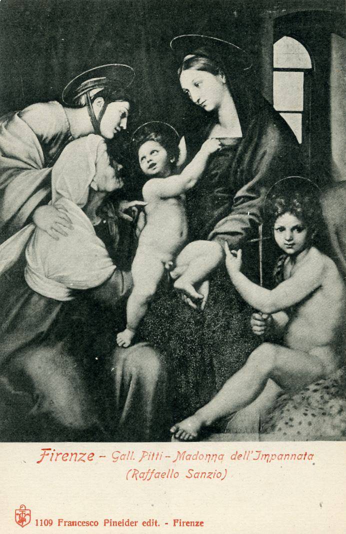Firenze Gall Pitti Madonna dell" Impannata Raffaello Pineider 1109