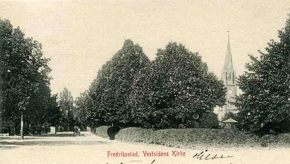 Fredriksstad Vestsidens kirke Fuglesang st Fredrikstad 1904