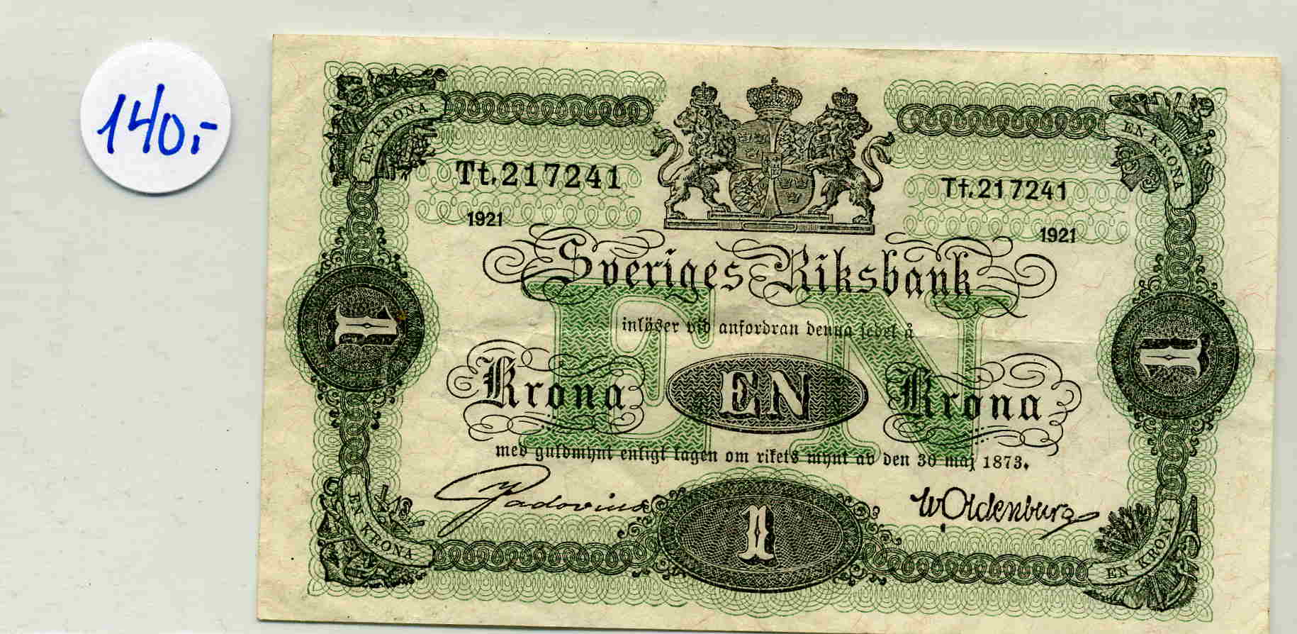 1 kr.1921 Tt