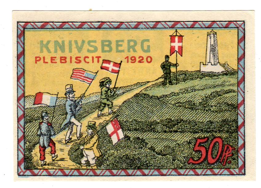Knivsberg kommune Fantasiseddel 50pf 1920