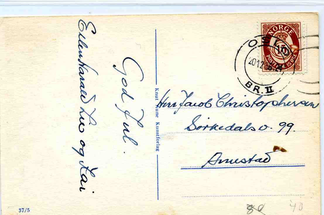 Gunnar Bratli  A; 37/5 st oslo 1956