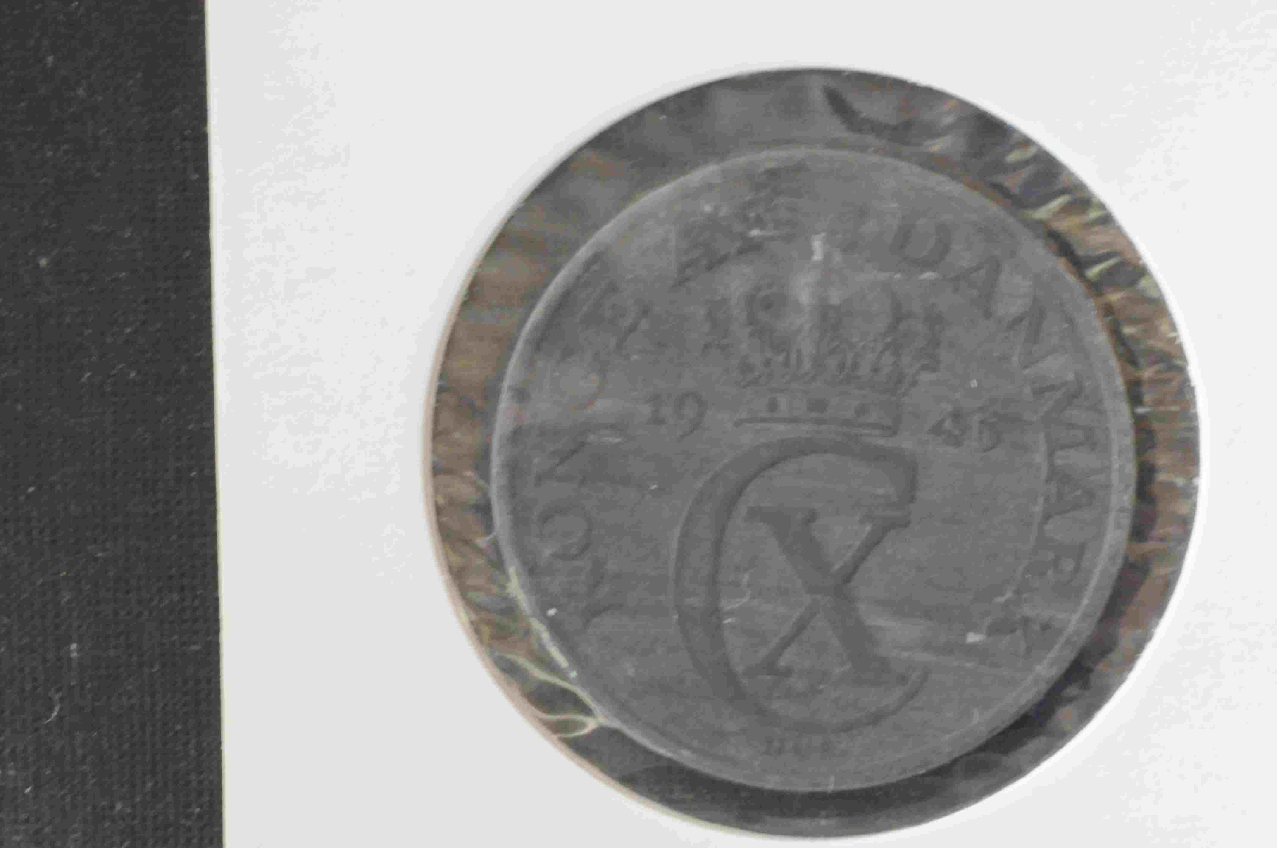5 ø 1945 Zink Danmark kv1+