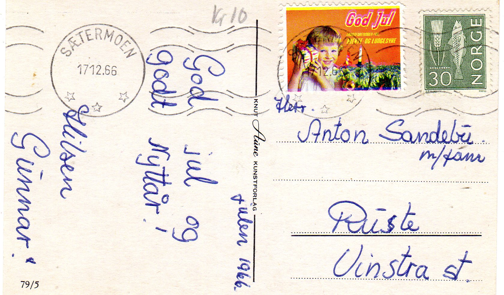 Aune 79/5 St. 17.12. 1966 Sætermoen 