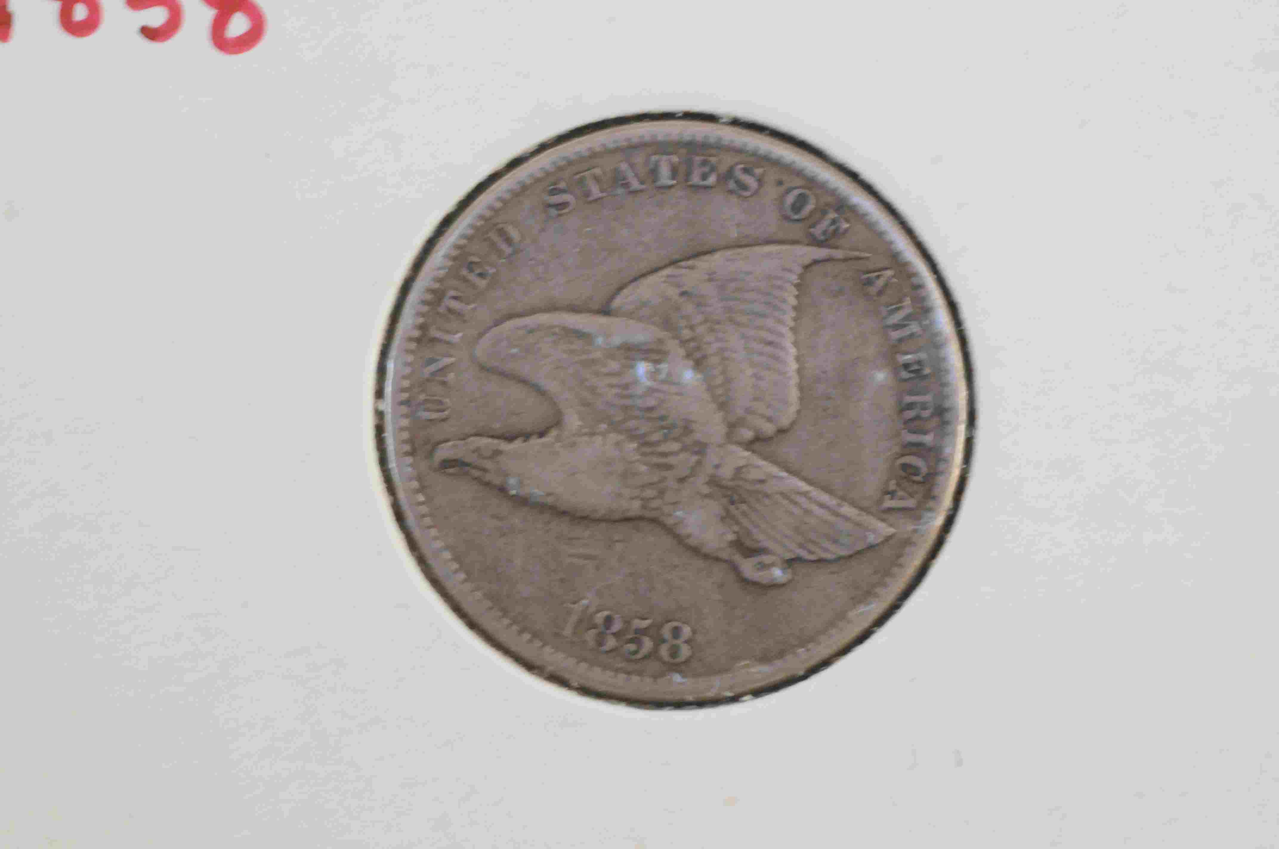 1c 1858 USA kv1/1+