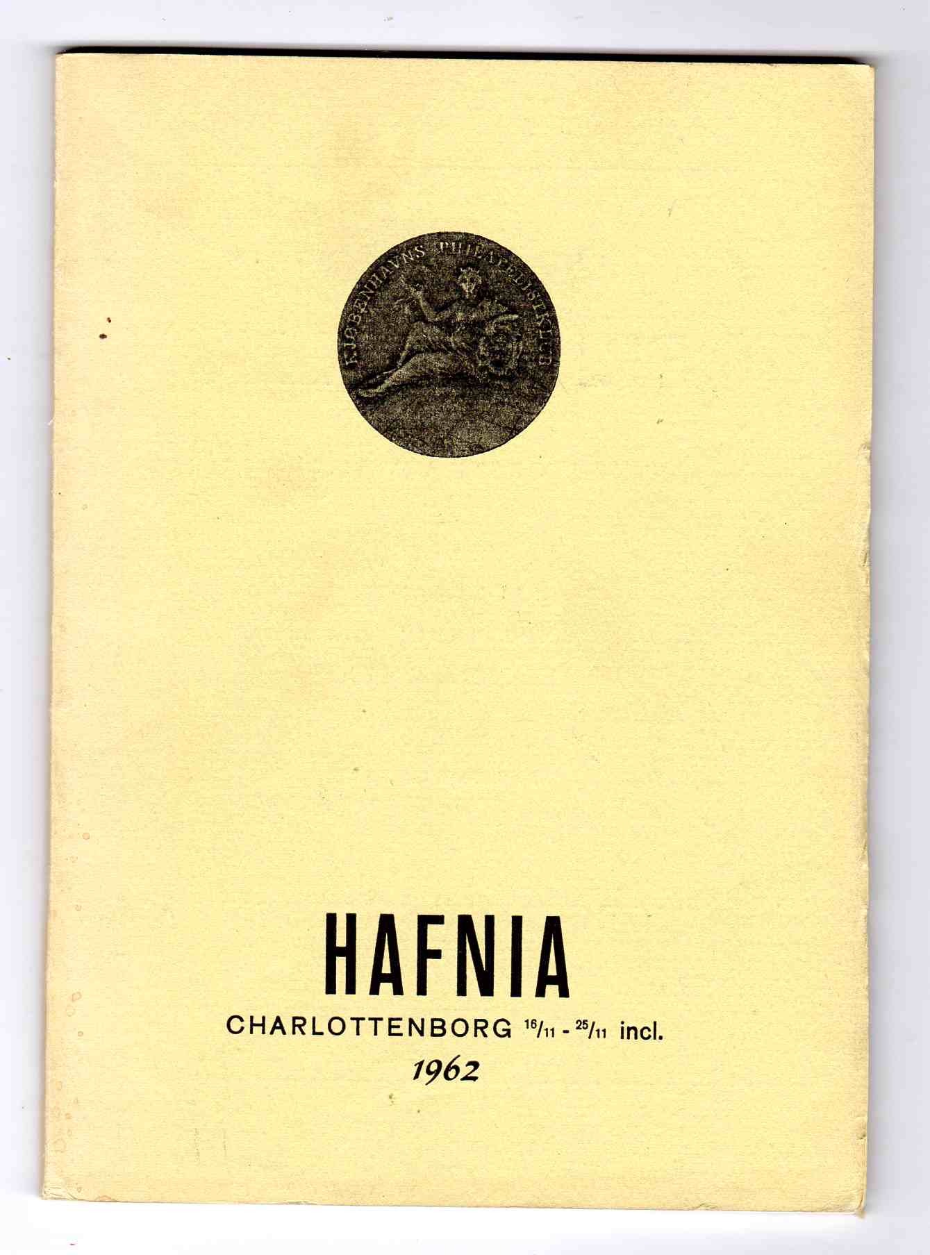 Hafnia Charlottenborg 16/11-25/11-1962 utstillingskatalog