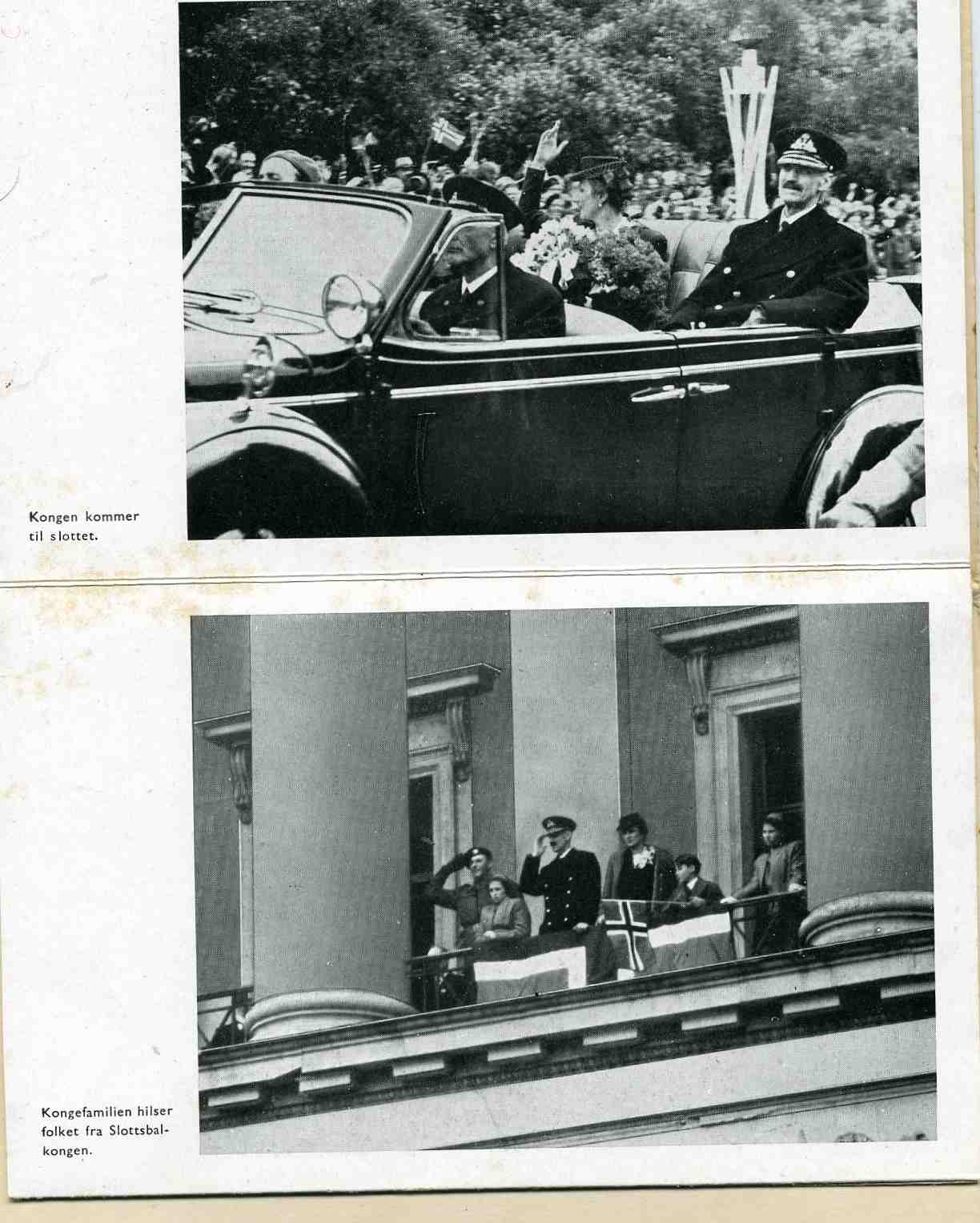 Kongens hjemkomst 7 juni 1945 10 fotos PPI