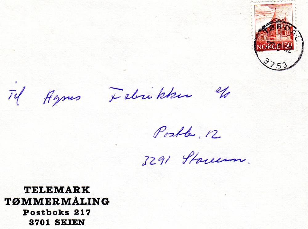 Telemark Tømmermåling st Tørdal 1982