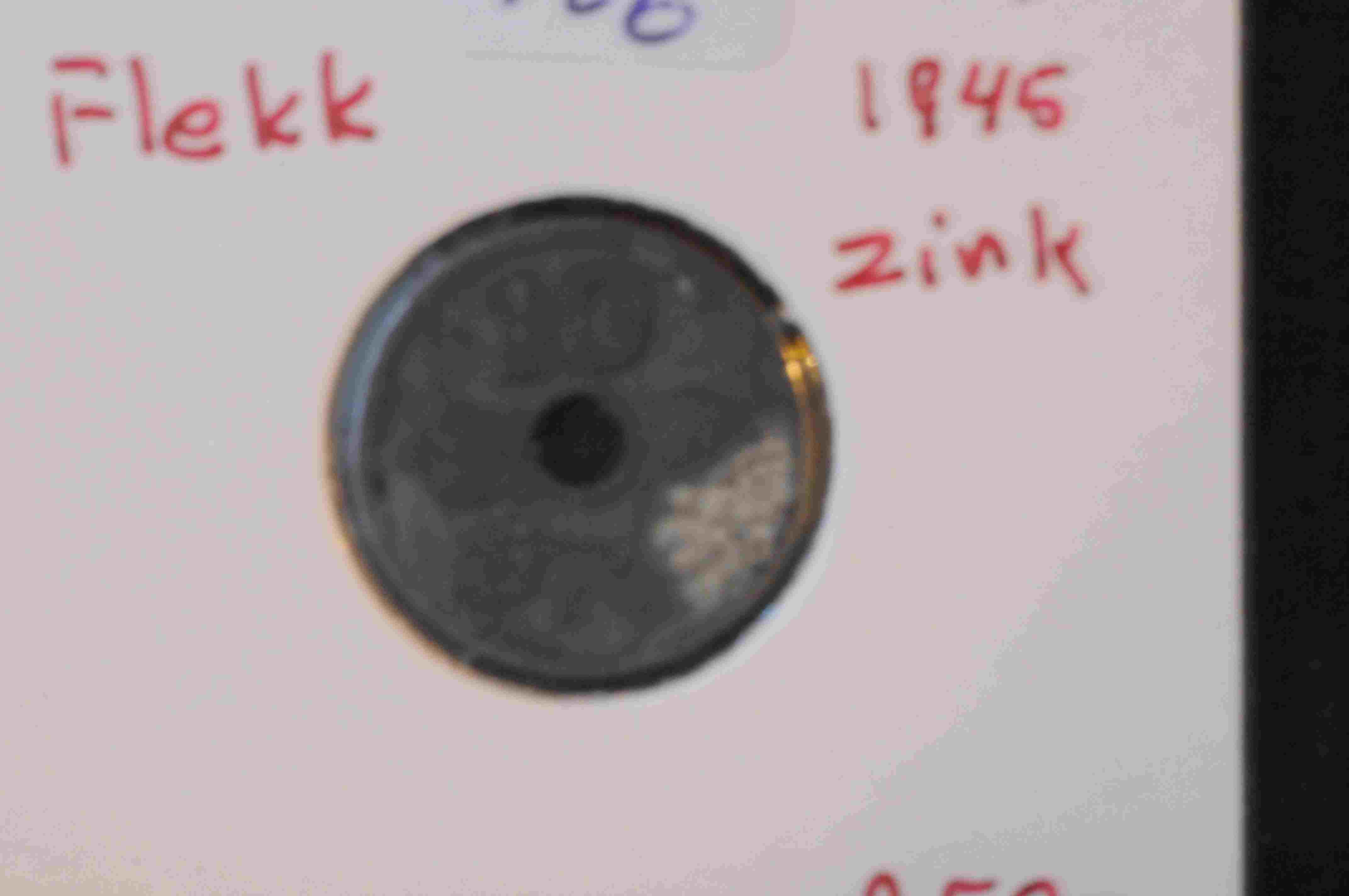 Dan 10ø 1945 Zink Flekk kv1/1+