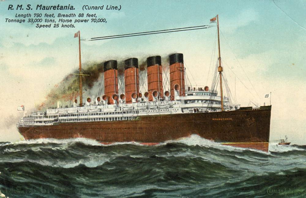 RMS Mauretania Cunard Line  State series Liverpool no1