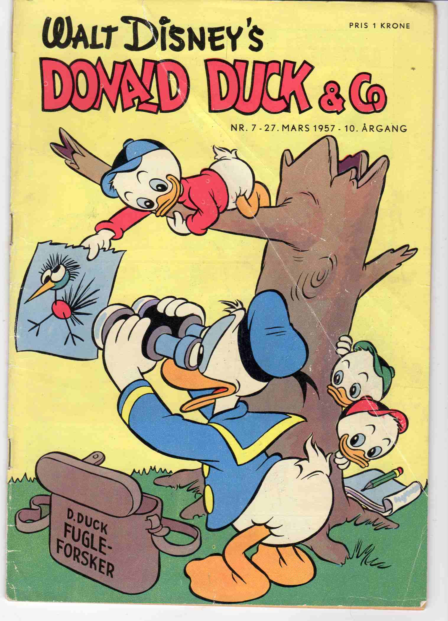 Donald nr 7 1957 2 cm rift brett