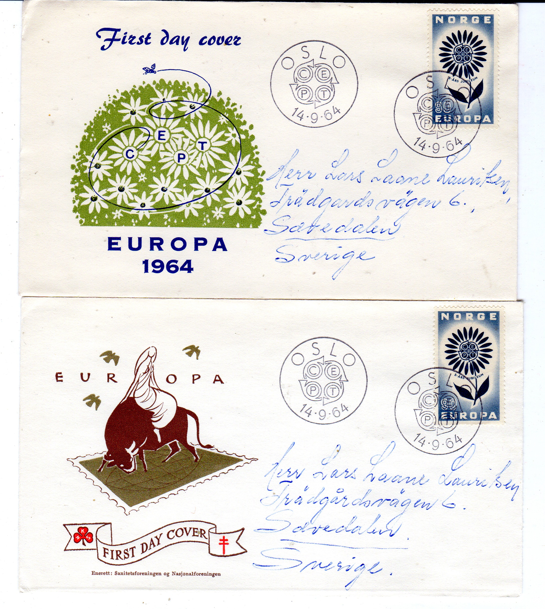 FDC 14/9/64&14/9/64