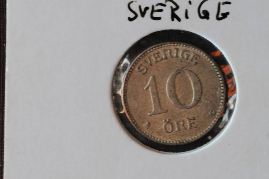 10ø(sølv)GustavV Sve  1935 kv1