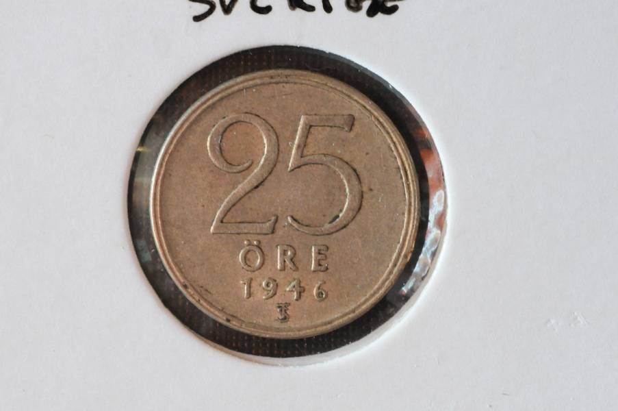 25ø 1946(sølv) Sve kv1