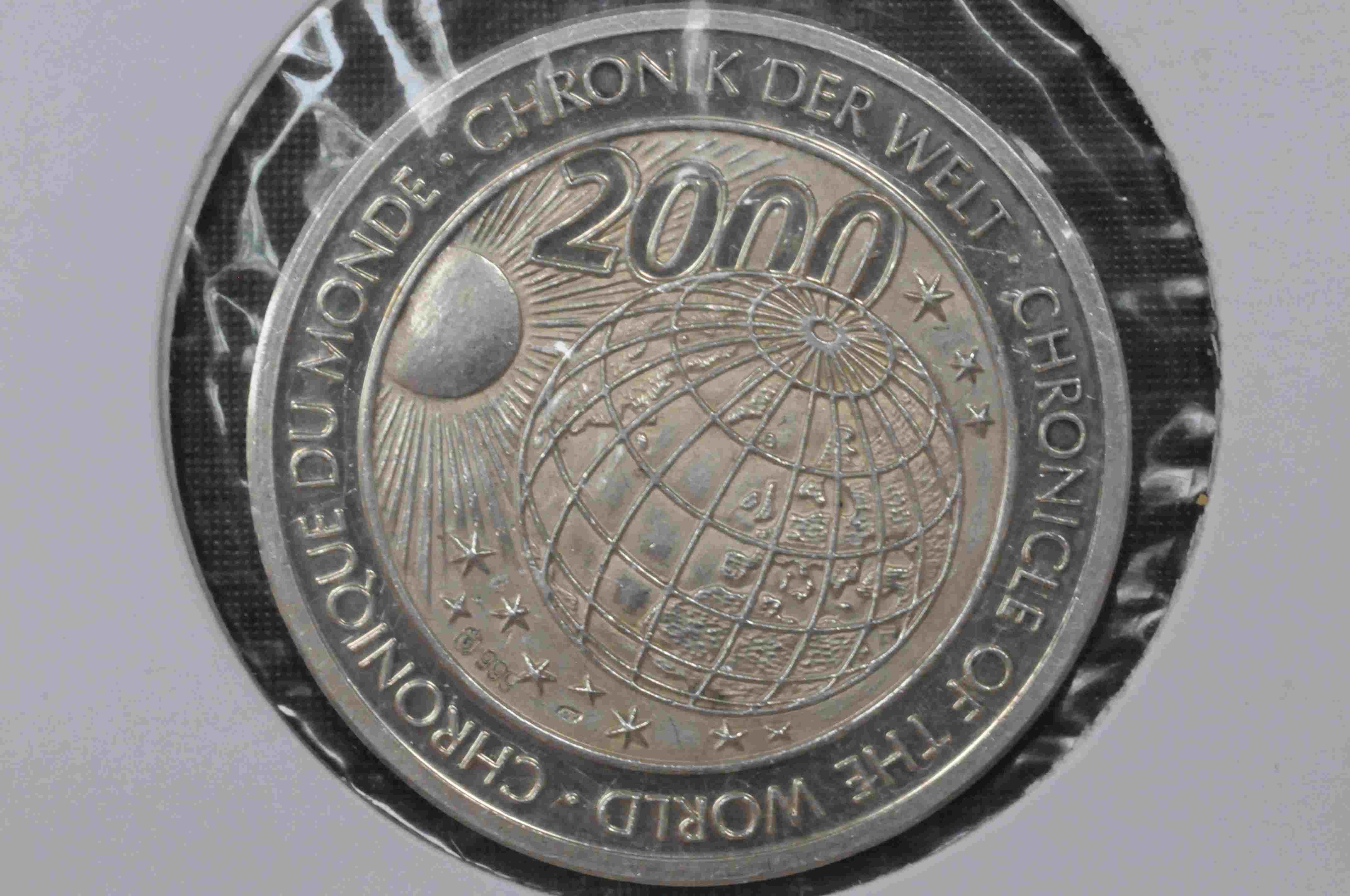 Tysk jub medalje Minne om 30 års krigen 999/1000 sølv kv0