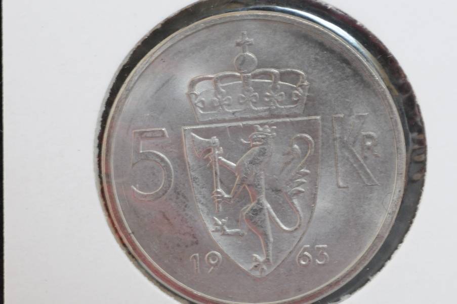 5 kr 1963 Nor kv0