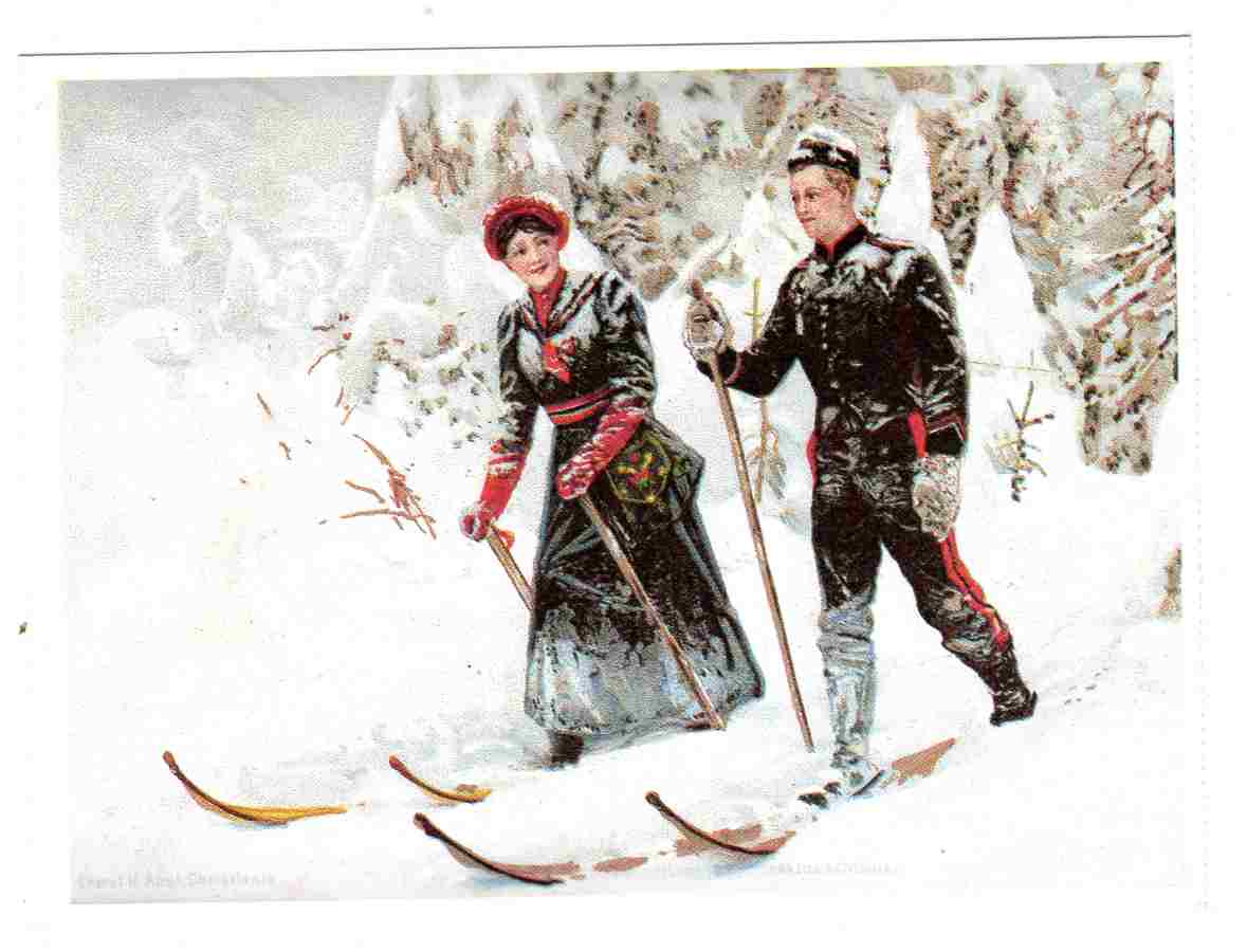 Andreas Bloch Skiløpere 1893 LHL 1989 st Sandnes