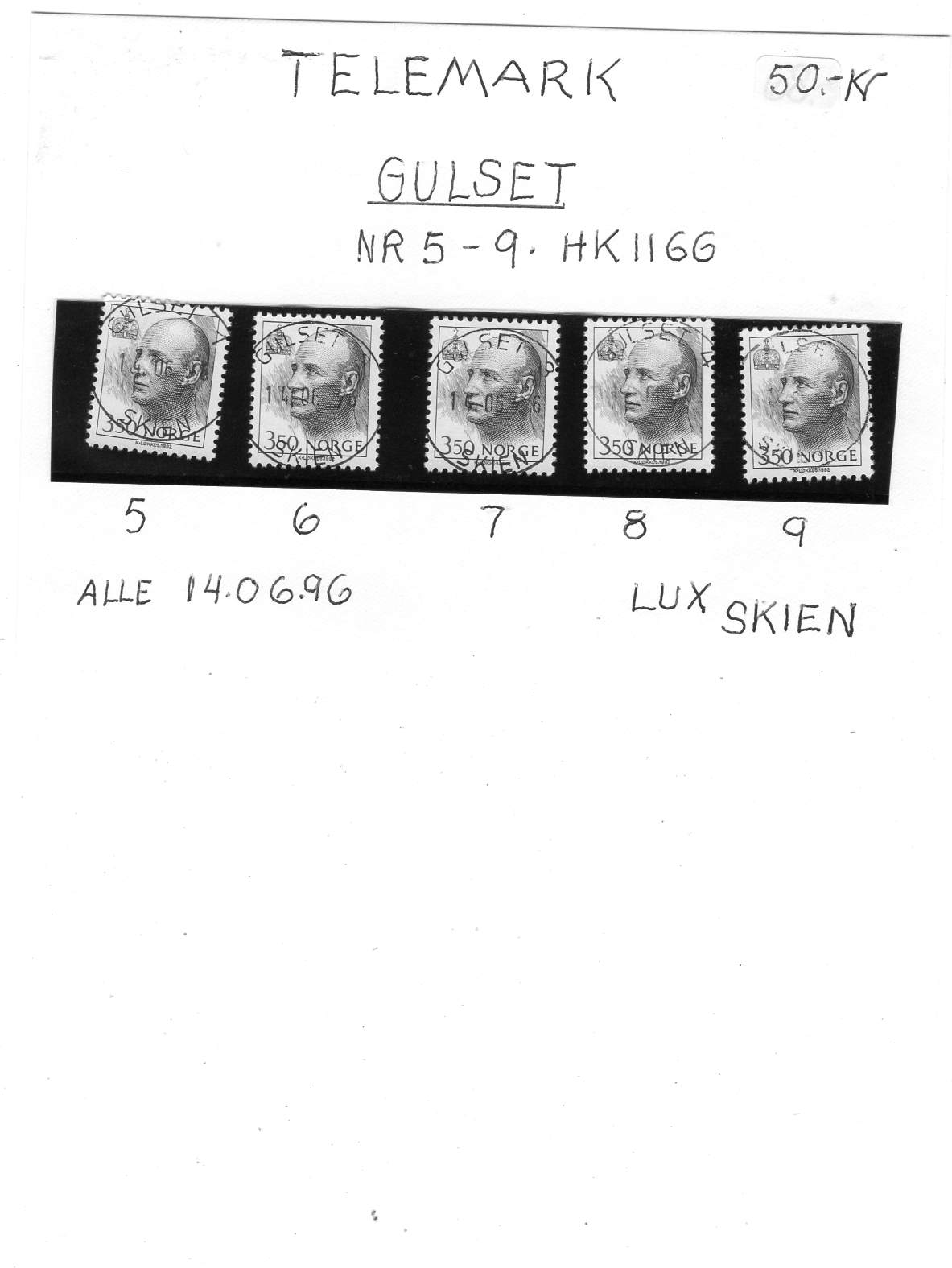 HK 1166 st Gulset 14/06/96 Luke 5,6,7,8,9
