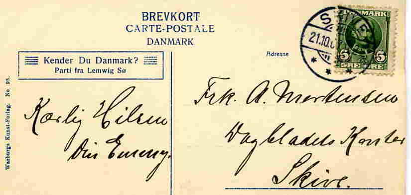 Parti fra Lemvig sø Warburg 1907