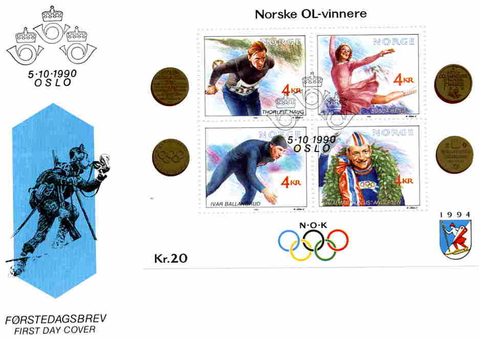 5-10-1990 Norske OL vinnere